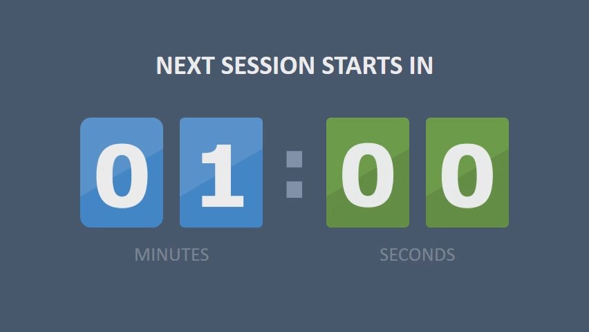 Code for countdown timer for powerpoint